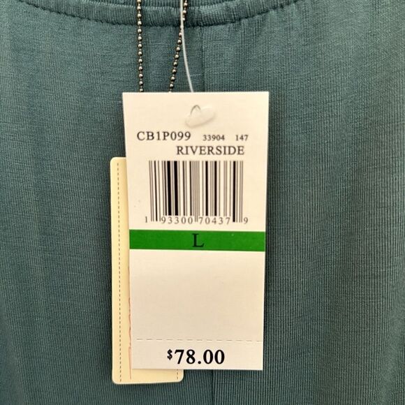 Teal bluish gray knit dress by Cupid size large - Picture 2 of 12